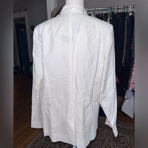 Brave + True | NWTs White Linen Blend Elevate Blazer Size XL - Picture 6 of 9